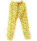 Pyjama, Rayon Finish, Full Length, Kids Girl Bottom, Children Wear, Summer Wear, Polka Dots, Color Yellow, 100% Rayon, Ages: (4 To 5 years) and (6 To 7 Years)